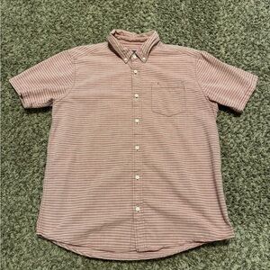 Patagonia Men's Pink Striped Button Down Shirt